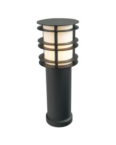 1 Light Medium Bollard - Black