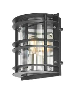 1 Light Flush Light - Black