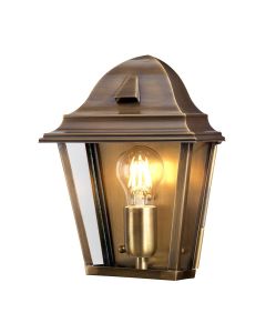 1 Light Wall Lantern - Aged Brass