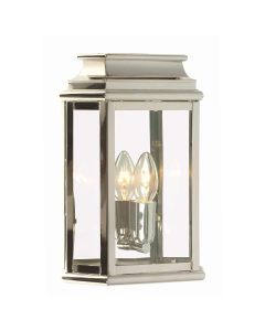 1 Light Wall Lantern - Polished Nickel