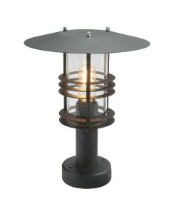 1 Light Pedestal - Black