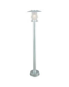 1 Light Pillar - Galvanised