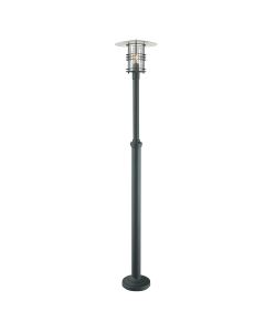 1 Light Grande Lamp Post - Black