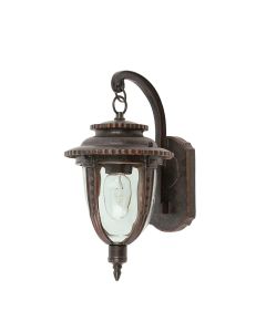 1 Light Medium Wall Lantern - Weathered Bronze