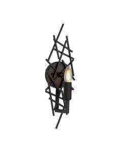 1 Light Wall Light - Dark Brown
