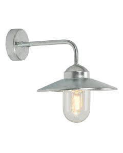 1 Light Wall Lantern - Galvanised