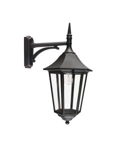 1 Light Large Down Lantern - Black