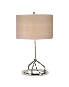 Table Lamp - Dark Grey And Polished Nickel