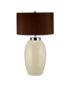 1 Light Large Table Lamp - Cream