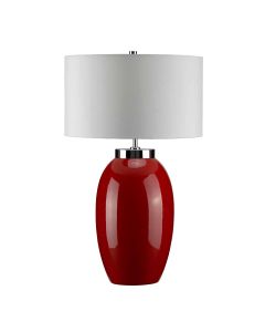 1 Light Large Table Lamp - Red