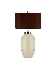 1 Light Small Table Lamp - Cream