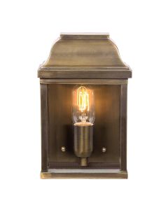 1 Light Wall Lantern - Aged Brass