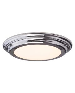 1 Light Flush - Polished Chrome