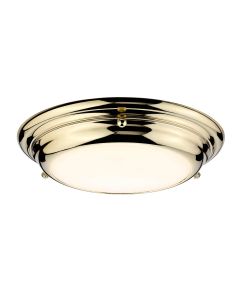 1 Light Mini Flush - Polished Brass