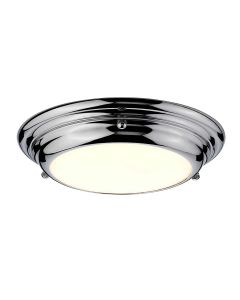 1 Light Mini Flush - Polished Chrome