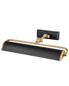 2 Light Medium Picture Light - Aged Brass & Matte Black