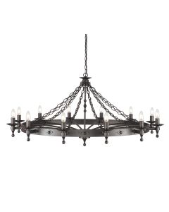 12 Light Chandelier - Graphite
