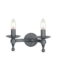 2 Light Wall Light - Graphite