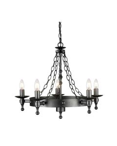 5 Light Chandelier - Graphite