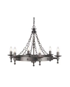 6 Light Chandelier - Graphite