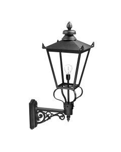 1 Light Wall Lantern - Black