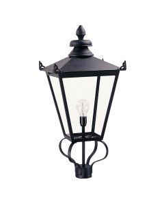 1 Light Lantern - Head Only - Black