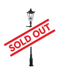 1 Light Lamp Post - Black
