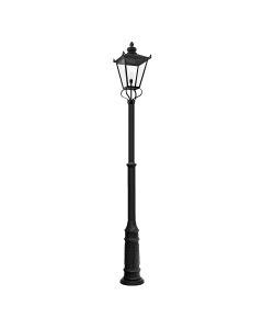 1 Light Lamp Post - Black
