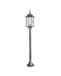 1 Light Pillar Lantern - Black / Silver