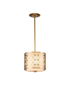 2 Light Small Pendant - Lacquered Gold
