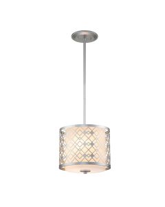 2 Light Small Pendant - Lacquered Silver