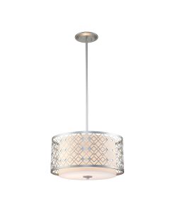 2 Light Medium Pendant - Lacquered Silver