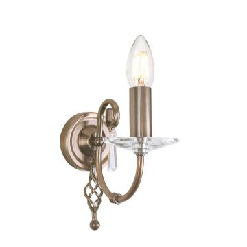 1 Light Wall Light - Aged Brass