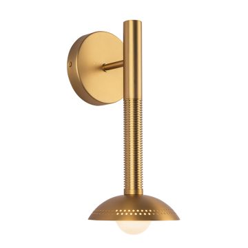 1 lt LED Wall Light - Brushed Gold