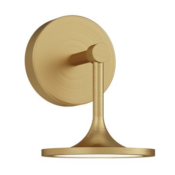 1 lt LED Wall Light - Brushed Gold