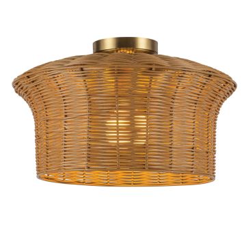 1 lt Flush - Brushed Gold / Rattan
