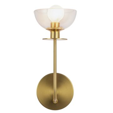 1 lt Wall Light - Brushed Gold