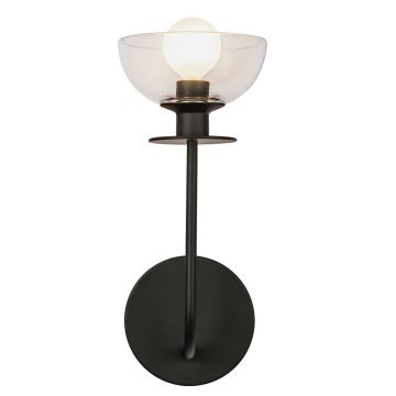 1 lt Wall Light - Matte Black