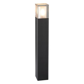1 Light Large Bollard - Black