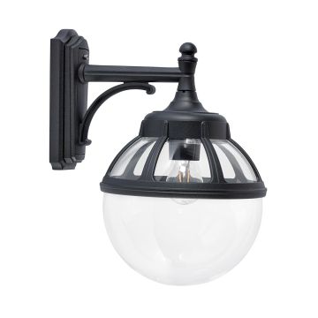 1 Light Down Wall Light - Black