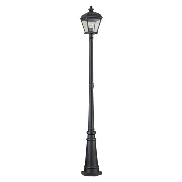 1 Light Large Lamp Post - Black