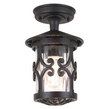 1 Light Porch Lantern - Black