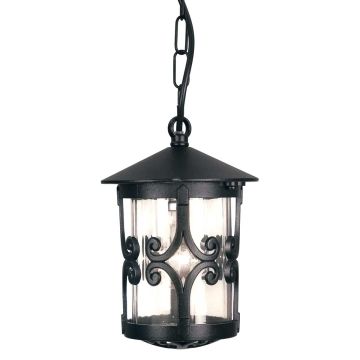 1 Light Chain Lantern - Black