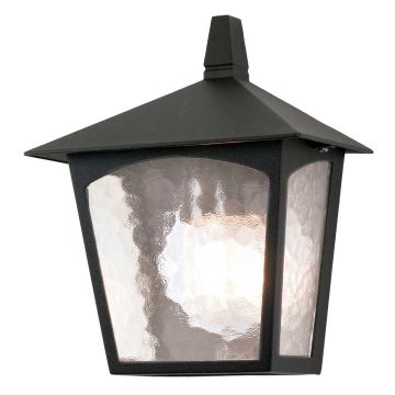 1 Light Flush Lantern - Black