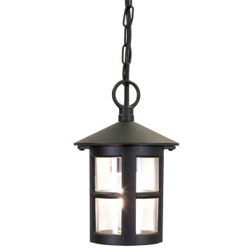 1 Light Chain Lantern - Black