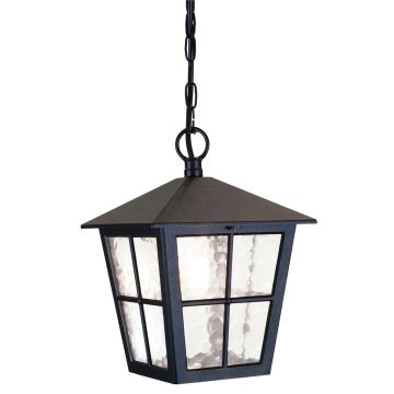 1 Light Chain Lantern - Black