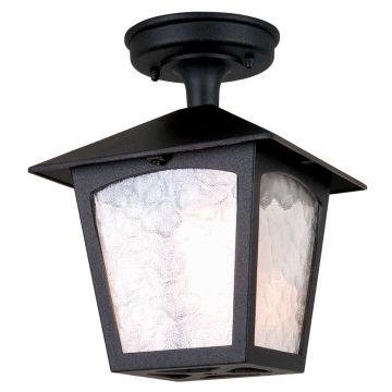 1 Light Porch Lantern - Black