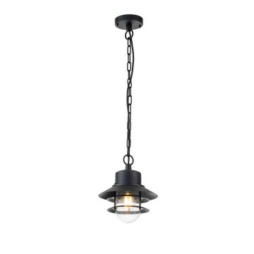 1 Light Chain Lantern - Black