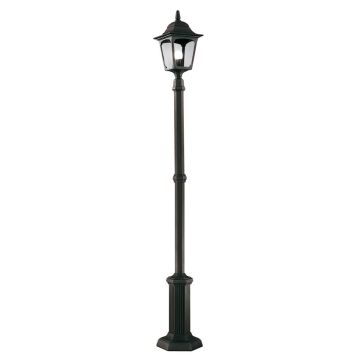 1 Light Lamp Post - Black