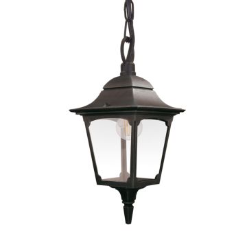 1 Light Chain Lantern - Black